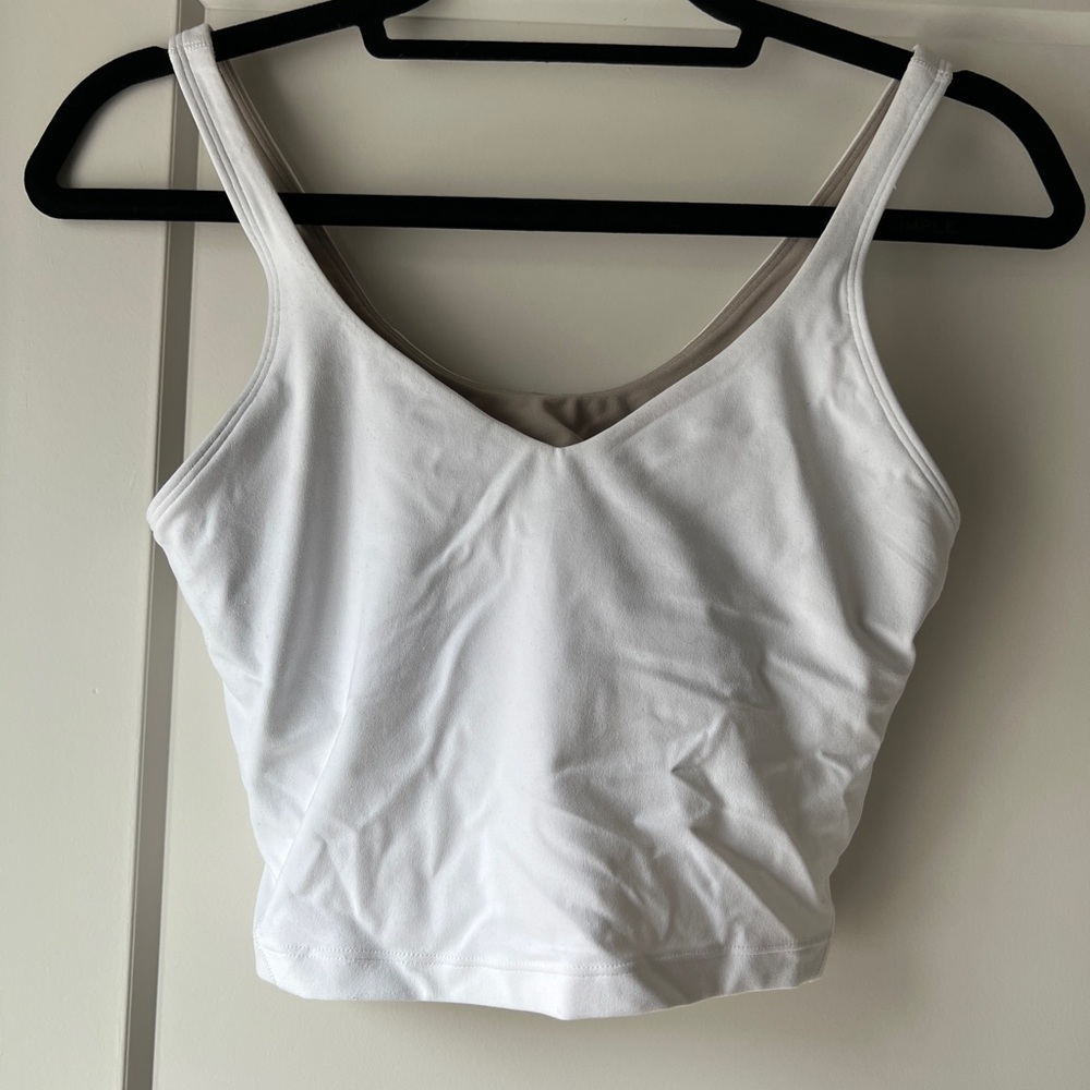Lululemon Align Tank size 6 white crop top